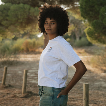 Rolling through the week Cropped Tee