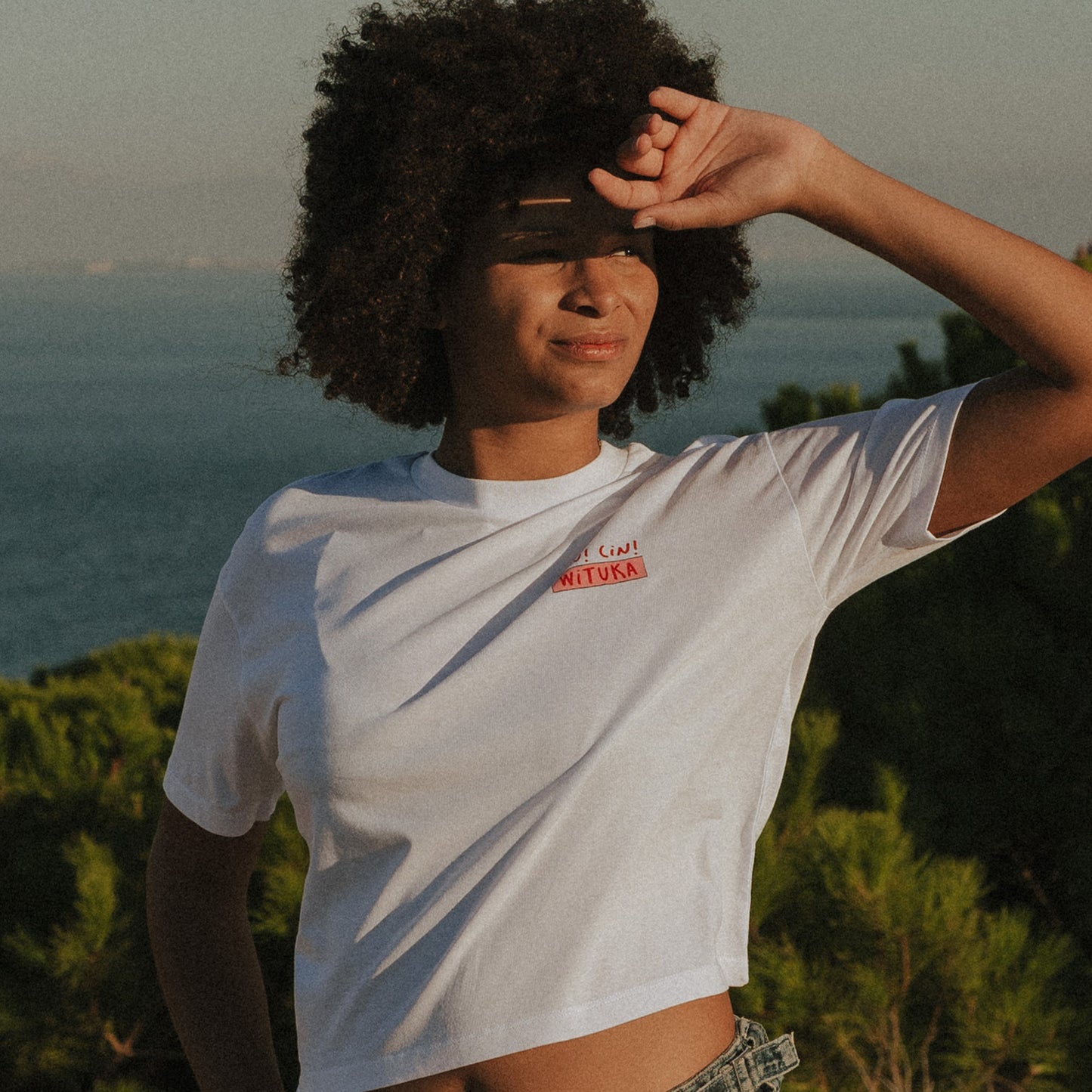 Cin cin wine Cropped Tee