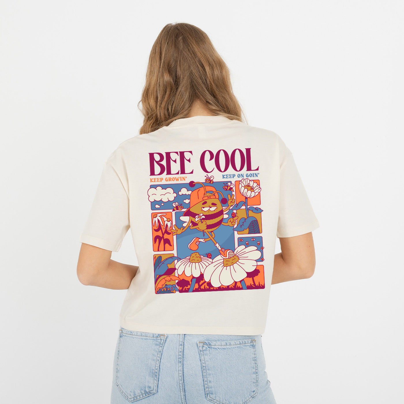 Bee Cool Cropped Tee