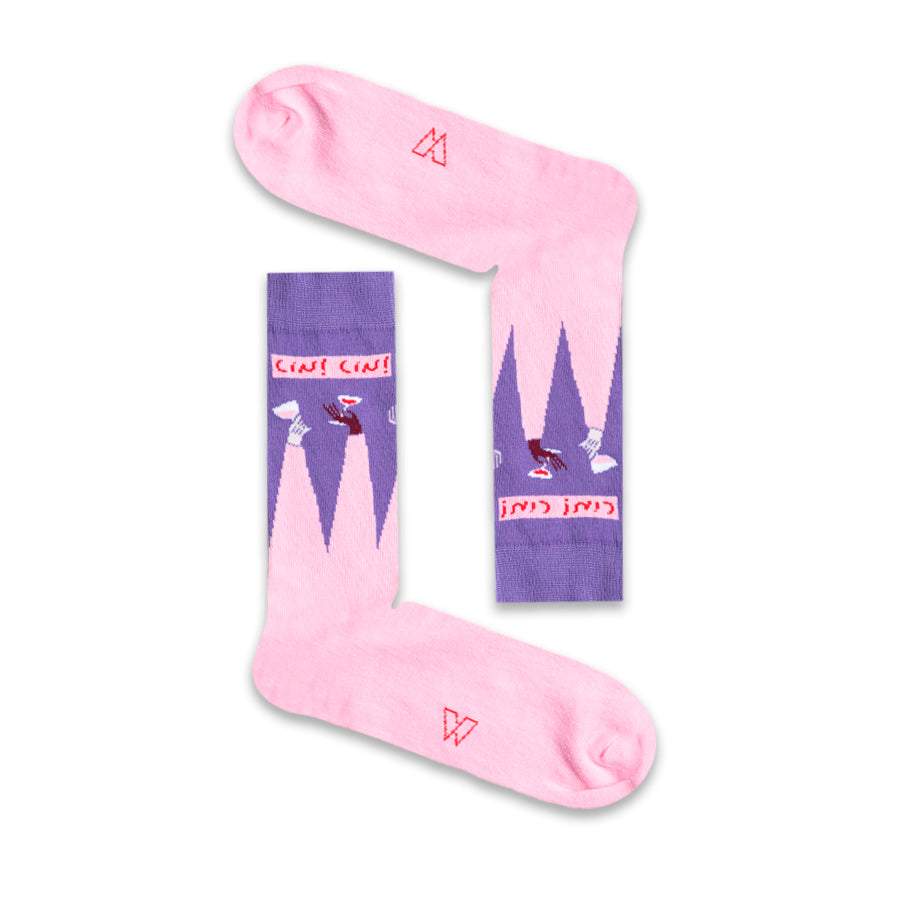 Socks Cin Cin Wine
