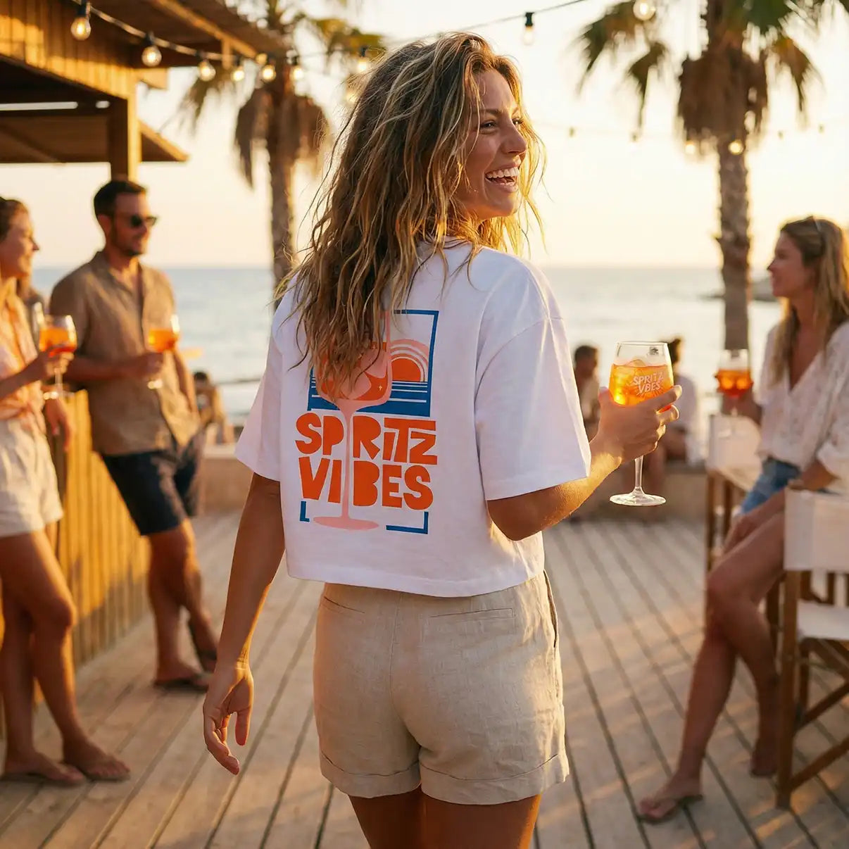 Feel The Spritz Cropped Tee