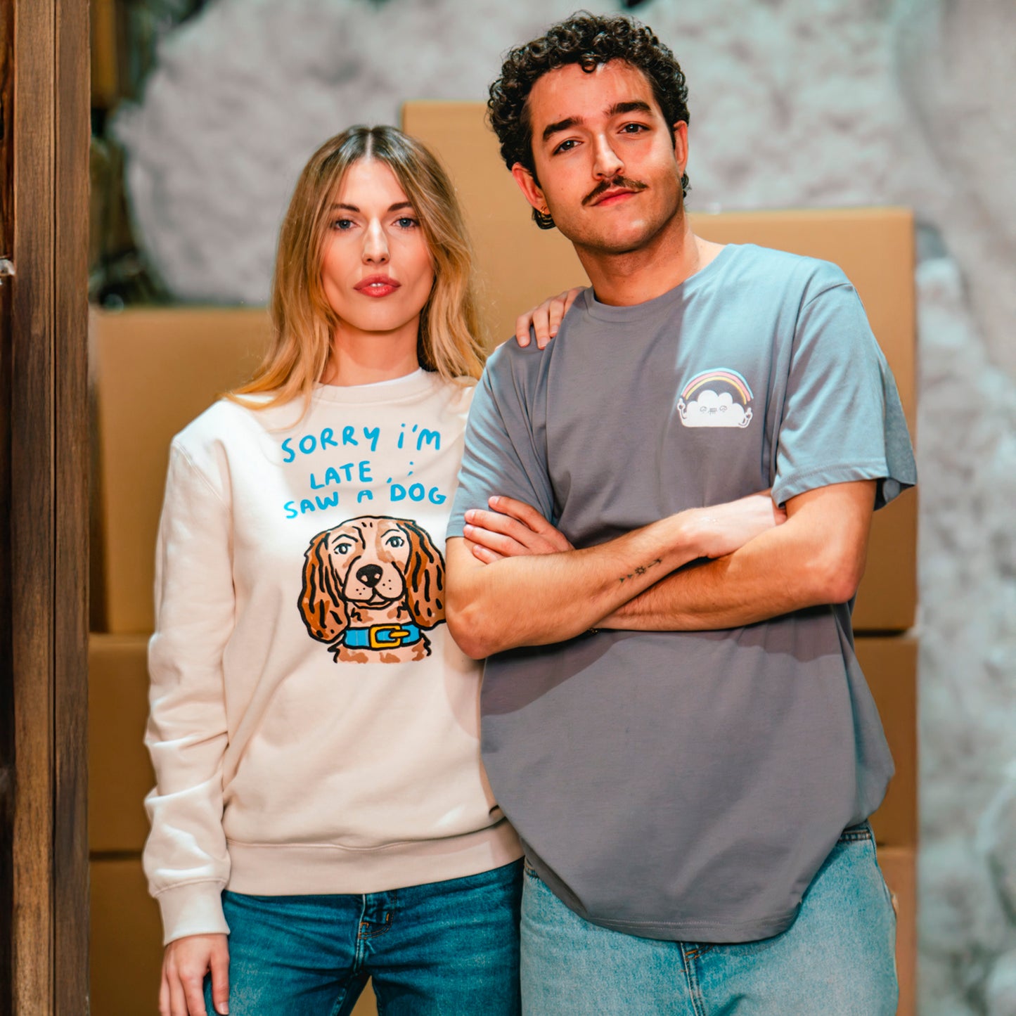 I saw a dog Sweatshirt