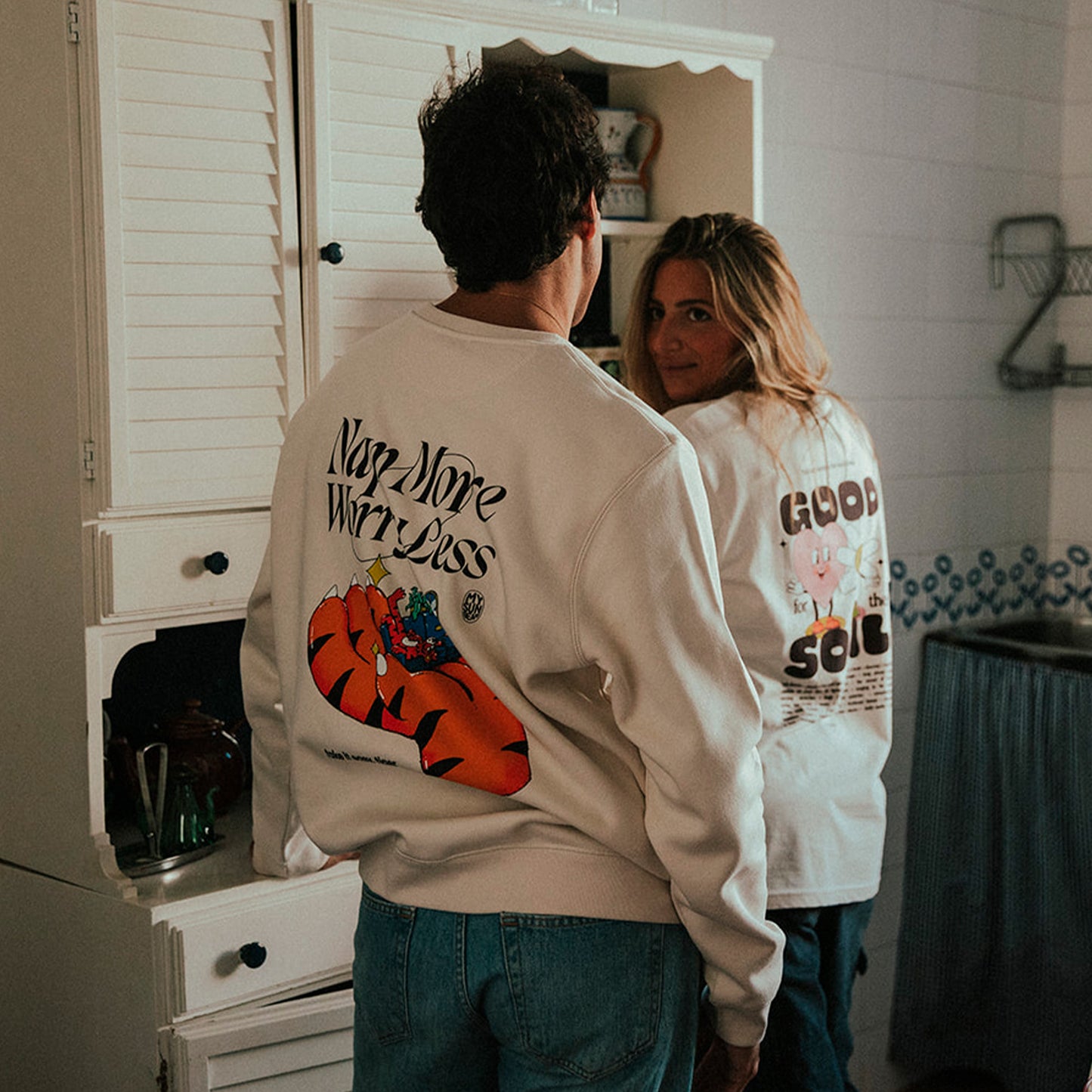 Nap More Worry Less Sweatshirt