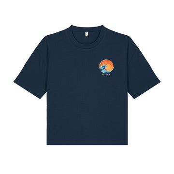 Kanagawa Wave Cropped Tee