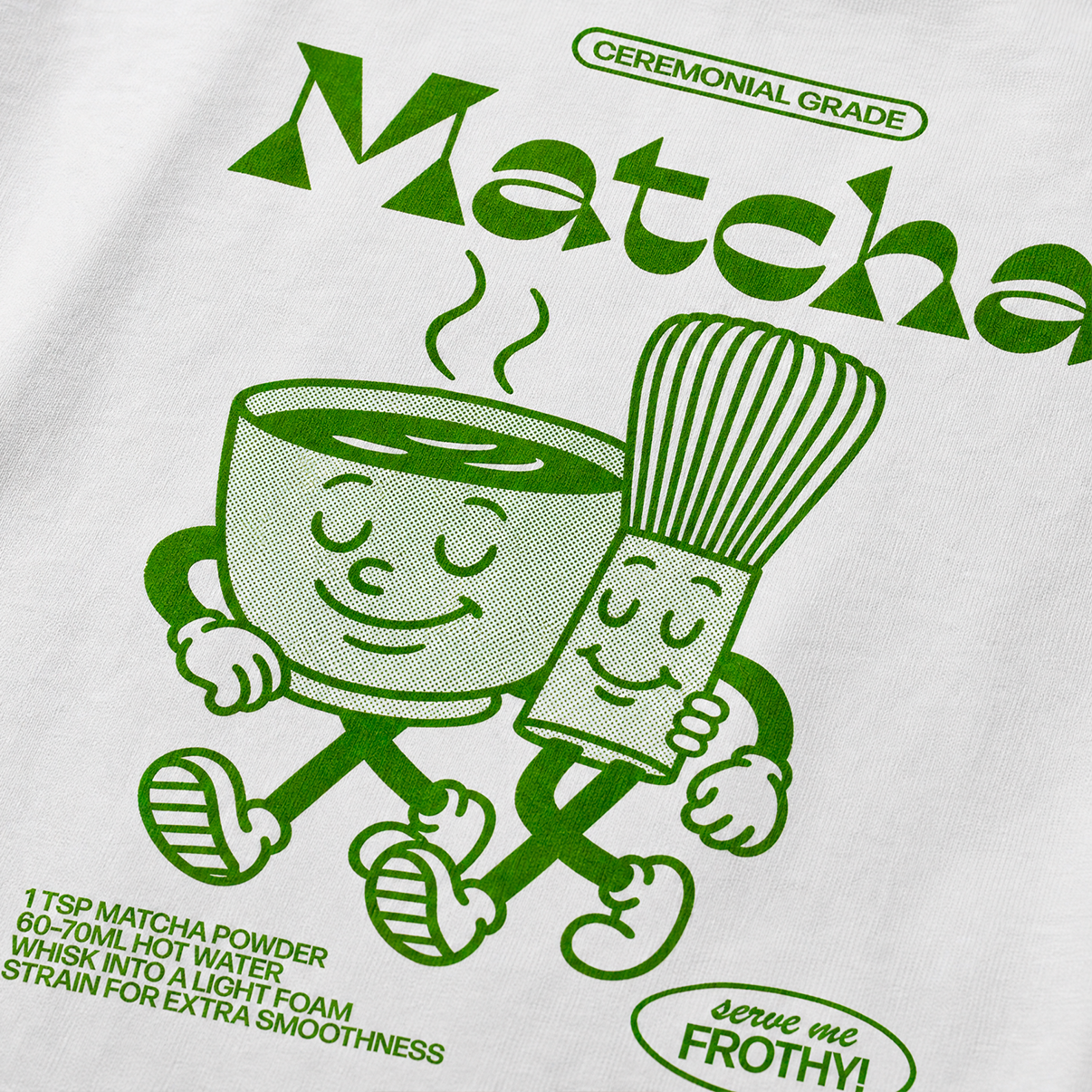 Matcha Friends Cropped Tee
