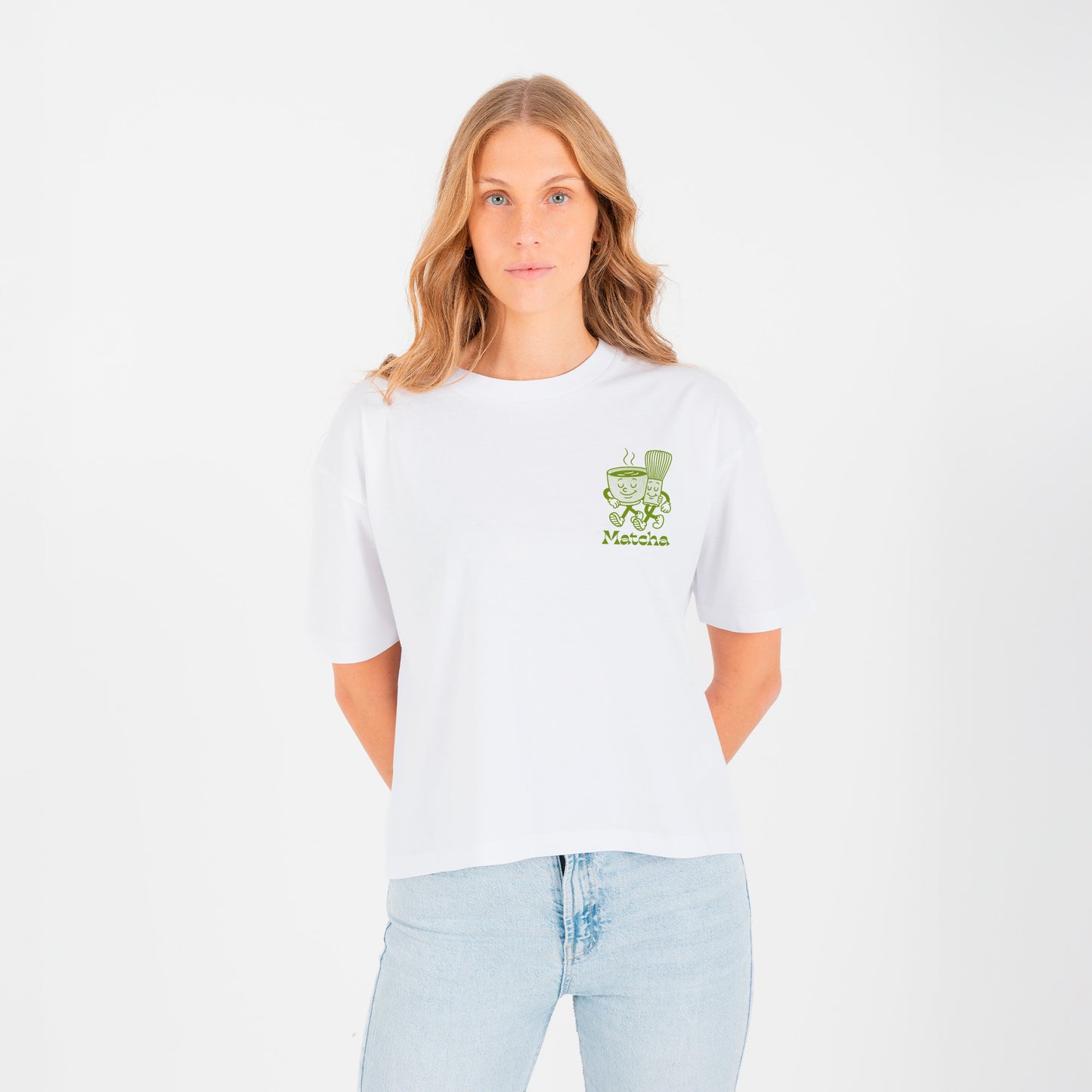 Matcha Friends Cropped Tee