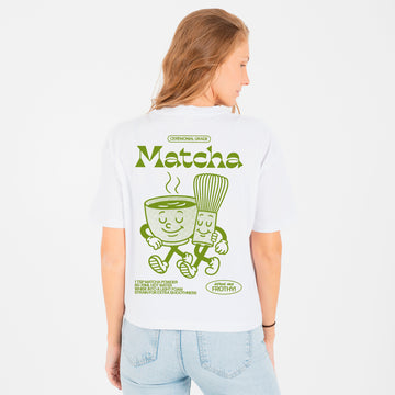 Matcha Friends Cropped Tee