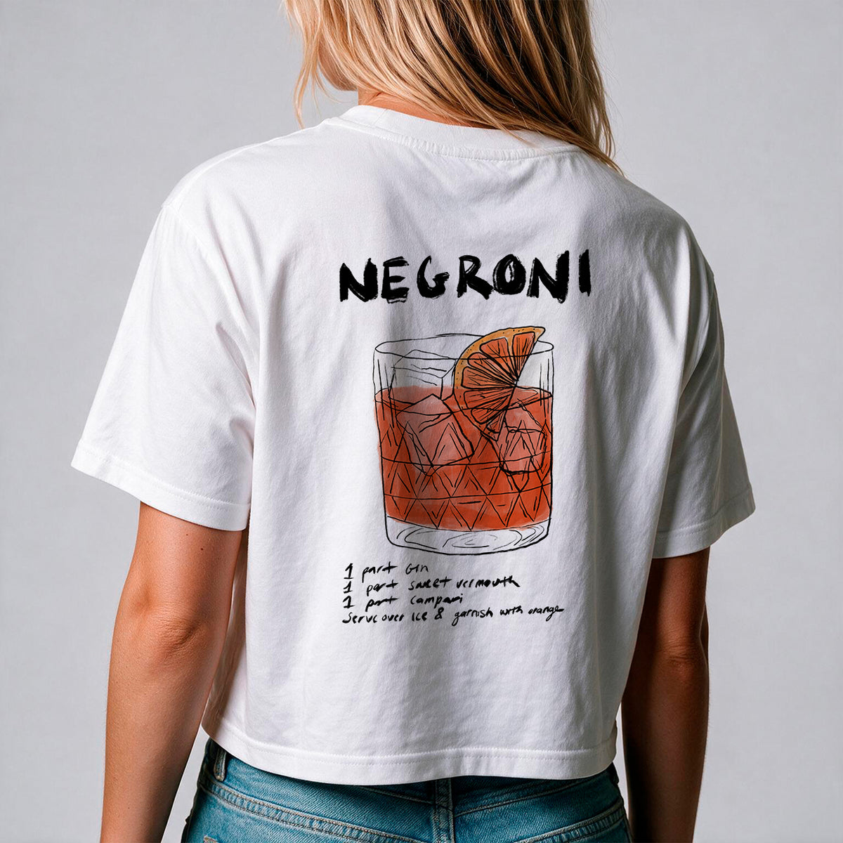Make A Negroni Cropped Tee