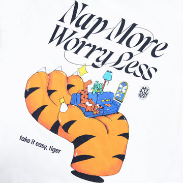 Nap More Worry Less Cropped Tee