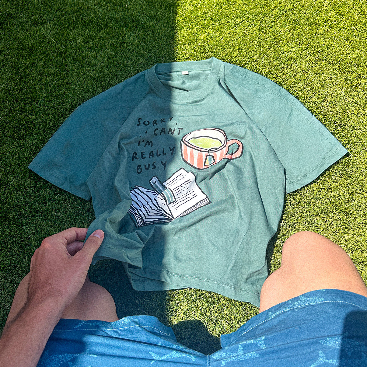 Really Busy Cropped Tee