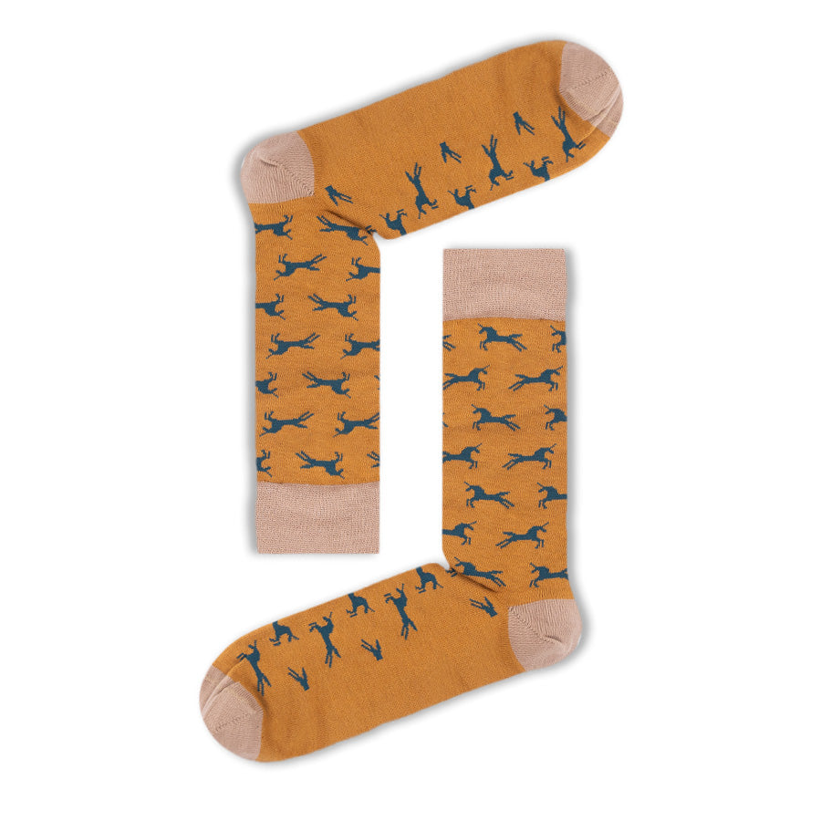 Socks Mustard Unicorns