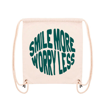 Smile More Worry Less - Gym Bag