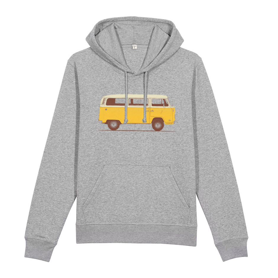 Sudadera Hoodie algodón orgánico - Yellow Van 