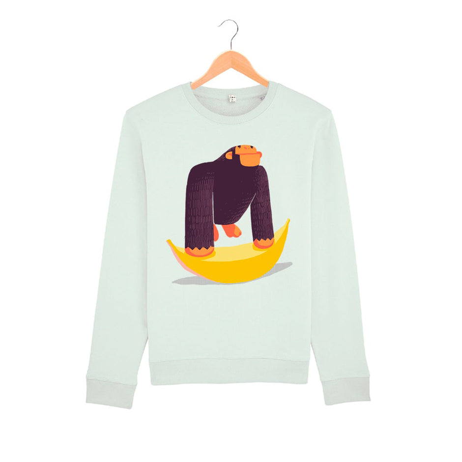 Big Yellow Banana Kids Sweatshirt - Wituka 