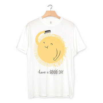 camiseta algodón orgánico - Have a Good Day Kids color white