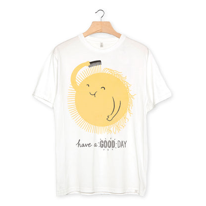 camiseta algodón orgánico - Have a Good Day Kids color white