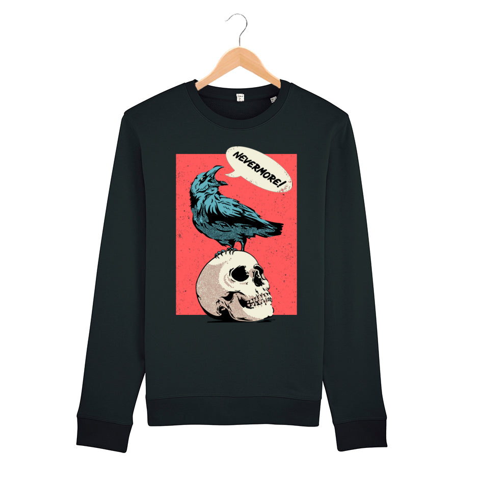 sudadera algodón orgánico - nevermore