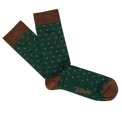 Socks Green Dots